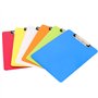PINGEUI Lot de 12 porte-bloc en plastique de 6 couleurs, format A4, avec trou de suspension, porte-bloc coloré pour fichiers et 
