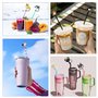 10 PCS Capuchons Pour Pailles,Couverture de Paille en Forme de Chiot,Repeated use of Dust Proof Straw lid Covers,Portable Dust P