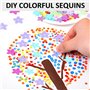 Environ 1 900 paillettes en forme de fleur - 40 g - Pour couture, bricolage, décoration de fête, confettis