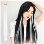 Lot de 15 extensions de cheveux blanches à la mode, diadèmes pour cheveux lisses pour filles, décorations de cheveux extensions,