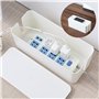 ASelected Lot de 3 Boîtes Cache Câbles, Organisateur de câbles, Boîte de Rangement pour Câbles en Plastique Garder Les Câble Ele