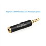 CableCreation Court Casque Mic Audio Y Splitter câble, 3,5 mm Femelle vers Dual 3.5 mm mâle Casque avec câble Audio Jack 3,5 mm 