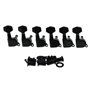 Kaish Noir 6 Inline Tuning touches Tuners Mécaniques pour guitare Strat Tele