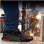 SUPVOX Couvre-Chaussures De SéCurité En Cuir Avec Bout En Acier, Protection Anti-Fracassante Pour Taille Eur 36-46, IdéAl Pour I