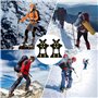 Crampons pour Chaussures Antidérapant,Crampons Antidérapants,Glace Traction Crampons,Crampons Antidérapants en Caoutchouc,Unisex