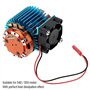 Tbest Dissipateur de Chaleur Moteur, Voiture RC Dissipateur de Chaleur Moteur 540/550 avec Ventilateur Compatible avec Les Modèl