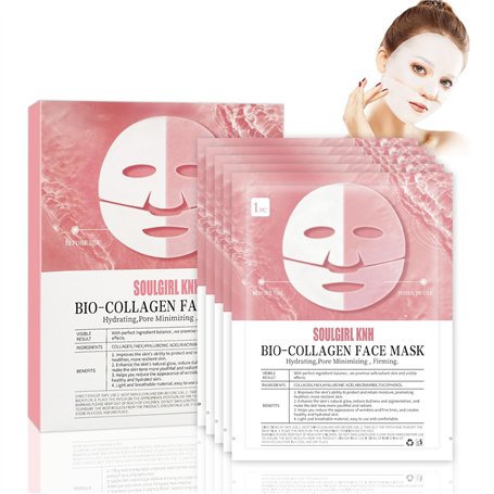 5PCS Bio Collagen Face Mask Overnight