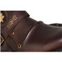 COWSDELLA Bottes pour Hommes en Cuir de Mollets avec semelle en caoutchouc Bottes de Motard avec Fermeture éclair Classiques Bot