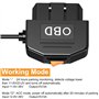 Hoembpn 3.5m Câble D'alimentation OBD pour Caméra Embarquée Type C OBD2,12V-36V Adaptateur de Kit Câblage Dashcam 90° USB C Conn