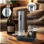TAVADA Tire Bouchon Electrique Rechargeable,Ouvre Bouteille Electrique Coffret Cadeau Avec Coupe-Capsule, Bouchon à Vide, Bec Ve
