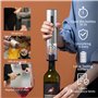 TAVADA Tire Bouchon Electrique Rechargeable,Ouvre Bouteille Electrique Coffret Cadeau Avec Coupe-Capsule, Bouchon à Vide, Bec Ve