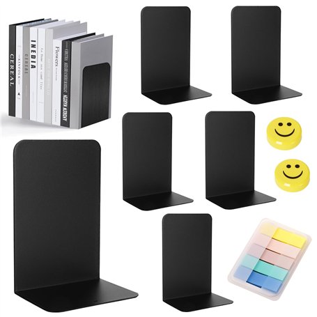 KIMIGO 6 Pièces Serre Livres en Métal