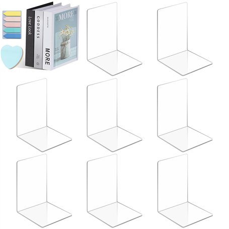 BBWELL Lot de 8 Serre-Livres