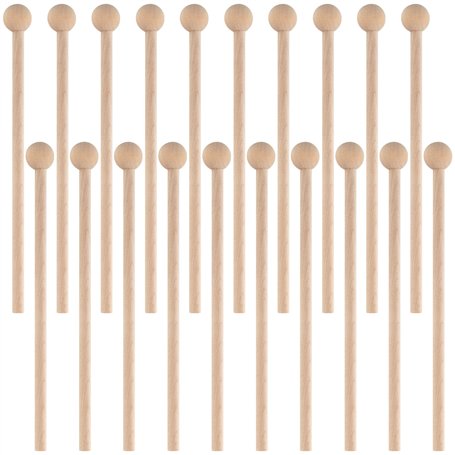 YUENPUN Lot de 20 bâtons de percussion en bois