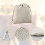 HXMJIED Lot de 20 petits sacs en coton avec cordon de serrage double de 8 x 10 cm - Petits sacs cadeaux en lin avec cordon de se