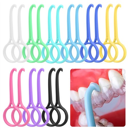18 PCS Dissolvant D'appareil Dentaire Outil de Suppression D'Aligner Aligner les Dents Crochet de Dentition Correcteur Buccal Ex