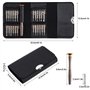 Tunejoy Mini Tournevis Précision Kit Outils de Réparation de Tournevis de Précision 25 en 1 Portable avec Étui en Cuir pour Lapt