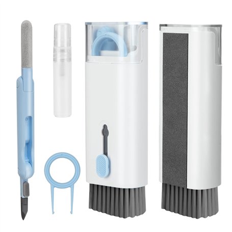 Tunejoy Kit de Nettoyage de Clavier Kit de Nettoyage de électronique avec Brosse pour Ecouteur Ordinateurs Téléphone Laptop 7 en