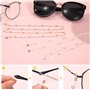 Chaîne Lunettes Femme 2 Pièces Cordon Lunettes de Soleil Réglable Antidérapante Sangle Attache Ficelle Accroche pour Décoratif A