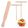Yesaler Épandeur de Crêpes Râteau à Crêpes avec Spatule Crêpe Bois Ustensiles de Cuisine pour Crêpes Omelettes Pancakes 3 Pièces