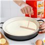 Yesaler Épandeur de Crêpes Râteau à Crêpes avec Spatule Crêpe Bois Ustensiles de Cuisine pour Crêpes Omelettes Pancakes 3 Pièces