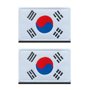 2 Pièces Drapeau du Coréen Corée Patch Tactique Militaire Emblème National Applique Fermeture Crochet et Boucle pour Chapeau Sac