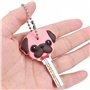 MaoNativey 4Pcs Etiquette Clef, Couvre-clé forme chien et chat Couvre-capuchon de Clé pour Identifier Facilement Les Clés de la 