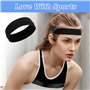 3 Pièces Bandeau Cheveux Femme Bandeau Noir Cheveux andeau Noir Cheveux Femme Bandeau Élastique Bandeau de Yoga Bandeau de Cours