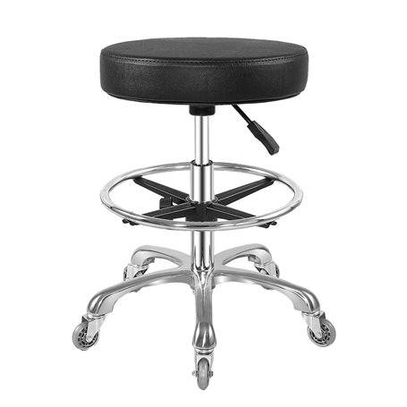 Ainilaily Tabouret roulant hydraulique à roulettes robuste pour magasin