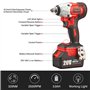 TEENO Tool Kit 3 Piece Set (Brushless Cordless Impact Wrench + Impact Drill + Brushless Angle Grinder) 20V 2 X Batterie 3Ah