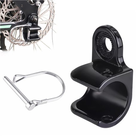 VireEyU Attelage universel pour remorque de vélo avec boulons de sécurité – Compatible avec la plupart des attelages auto – Mont