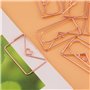 Trombones Fantaisie en Forme d'Enveloppe, ASHATA Lot de 12 trombones en Acier Inoxydable Papier Clips Bookmark Clips pour les Ca