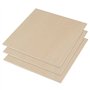 MUKCHAP Lot de 15 feuilles de bois de contreplaqué carrées de 254 x 254 x 6 mm, feuilles de bois brut pour loisirs créatifs, des