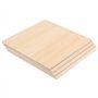 JAPCHET Lot de 15 feuilles carrées de contreplaqué naturel de 200 x 200 x 6 mm pour travaux manuels, modélisme en bois, peinture