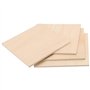 JAPCHET Lot de 15 feuilles carrées de contreplaqué naturel de 200 x 200 x 6 mm pour travaux manuels, modélisme en bois, peinture