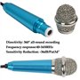 DODUOS Mini Microphone Vocal Portable pour Ordinateur et Mobile - 4 Couleurs, Professionnel, à Main pour Chant de Scène, Karaoké