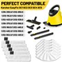 10 Chiffons lavables en microfibre (5 Bonnettes + 5 Chiffons) Convient pour Karcher Nettoyeur Vapeur EasyFix SC 2, SC 3, SC 4, S