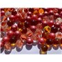 FAIRY TAIL & GLITZER FEE Lot de 100 billes en verre - 16 mm - Rouge - Multicolore - Édition spéciale