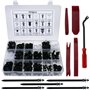 Fixget 425 Points de Fixation Tools Zexuan - pour Garnitures de portières - avec Outil de Fixation - Noir - 22,5 cm