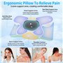 TEGOVE Oreiller Ergonomique Cervical,Oreiller Memoire Forme pour Les Dormeurs sur Le Côté,Le Dos Et Le Ventre,Oreiller Cervical 