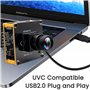 ELP Caméra USB 48 MP 8K Module de caméra USB Objectif Grand Angle PC Caméra Lightburn pour Surveillance de Gravure Laser Octopri