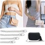 YZROHYI 4 Pièces Bandoulière Chaine Pour Sac A Main Argent,Chainette de Sac,Chaîne de Remplacement de Sac,Chaîne de Rechange en