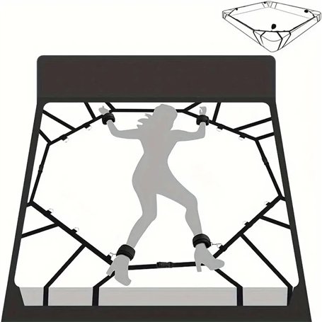 1 jeu de sangles de fixation de lit améliorées et renforcées sangles de toile d'araignée sangles de yoga