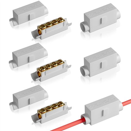 Zephyra Bloc de Connexion Câble 6 Pièces pour Fil de 2