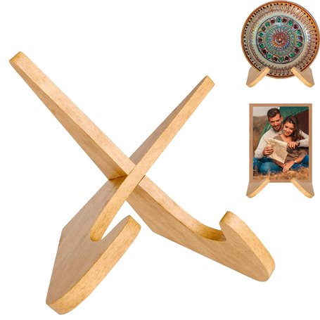 TICKLELY Chevalet en Bois - Support Assiette Décoratif Petit
