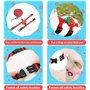 4 Sets Harnais et Laisse réglables pour Lapins Set Petit Animal Mignon Gilet Harnais Laisse Furet Harnais Cochon d'Inde Laisse F