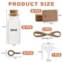YOYEAH Lot de 30 petites bouteilles en verre avec bouchon en liège - 10 ml - Tubes à essai pour décorations de fête de mariage e