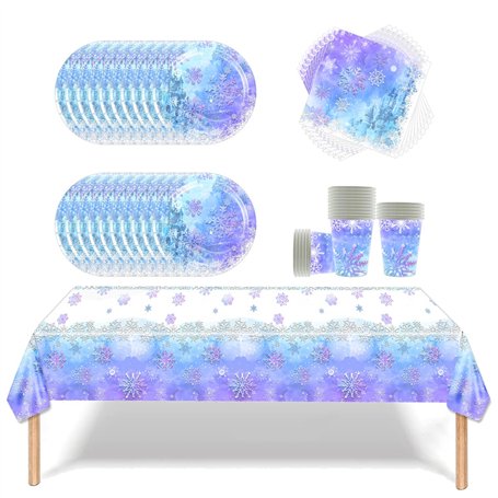 Fuwraixis Vaisselle de fête Frozen