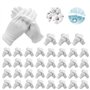 Lot de 72 gants blancs en coton : gants en coton blanc de soin