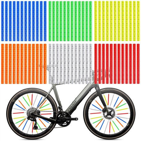 Lot de 72 Rayons de vélo colorés